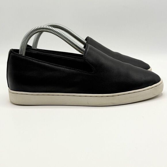 Birdies The Swift Black Leather Slip-On Casual Shoes - Women’s US 7.5 - Picture 1 of 10